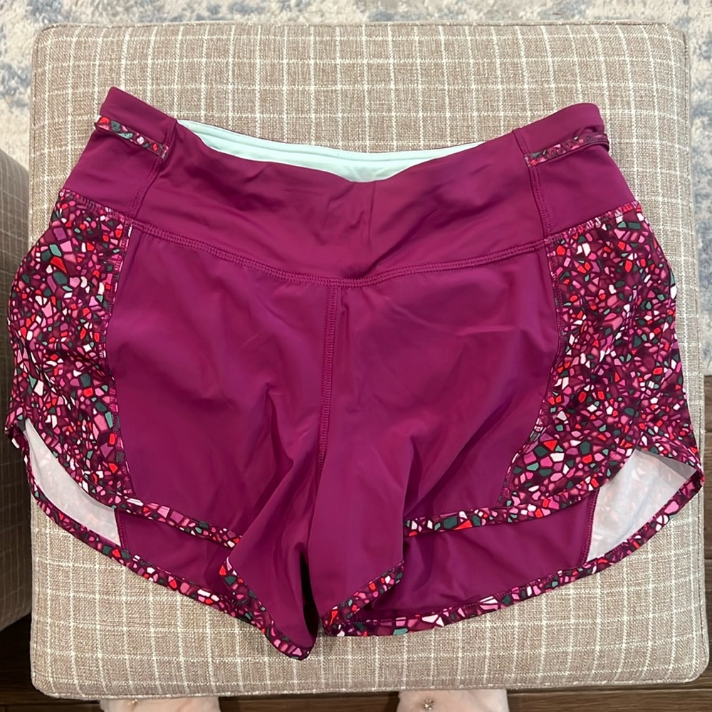 Magenta size 6 Lululemon shorts